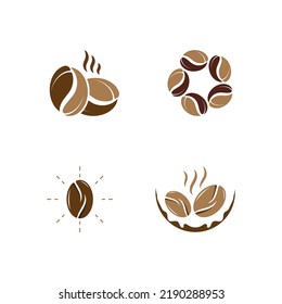 Vektorgrafik-Vektorgrafik-Vorlage für die Kaffeebohne