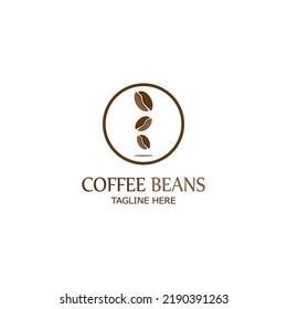 coffee bean icon vector illustration template