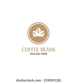 coffee bean icon vector illustration template