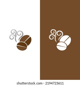 coffee bean icon vector illustration template