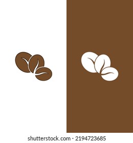 coffee bean icon vector illustration template