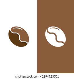 coffee bean icon vector illustration template