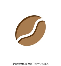 coffee bean icon vector illustration template
