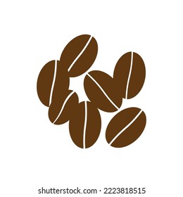 coffee bean icon vector illustration symbol design