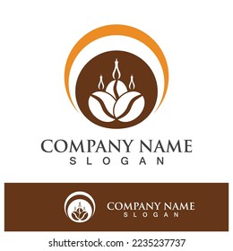 coffee bean icon vector illustration template