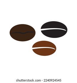 coffee bean icon vector illustration template