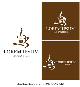 coffee bean icon vector illustration template