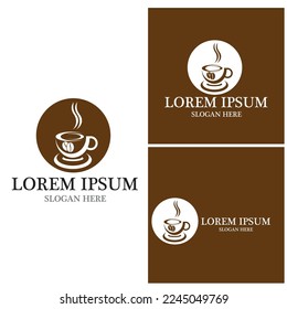 coffee bean icon vector illustration template
