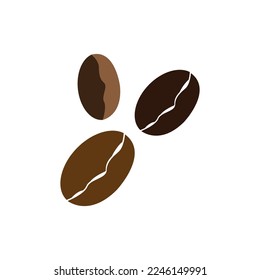 coffee bean icon vector illustration template