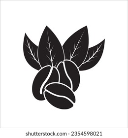 COFFEE BEAN ICON VECTOR ILLUSTRATION SYMBOL DESIGN