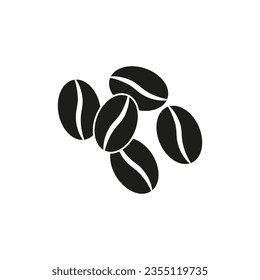 Coffee bean icon. Vector illustration. EPS 10.