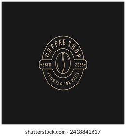 Vektorgrafik-Vektorgrafik-Vorlage für die Kaffeebohne