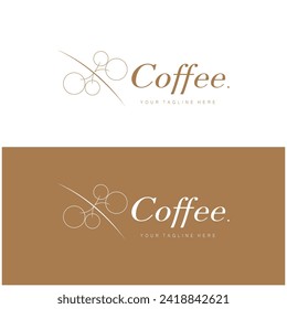 coffee bean icon vector illustration template