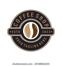 plantilla de ilustración del vector de icono de judías de café