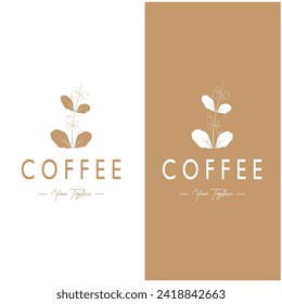 plantilla de ilustración del vector de icono de judías de café