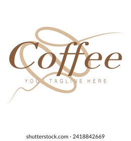 coffee bean icon vector illustration template