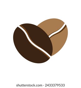 Coffee bean icon vector illustration template