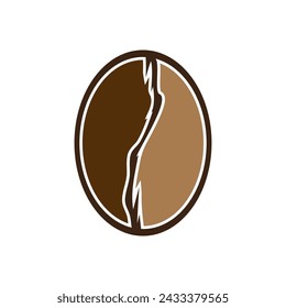 Plantilla de ilustración vectorial de icono de café