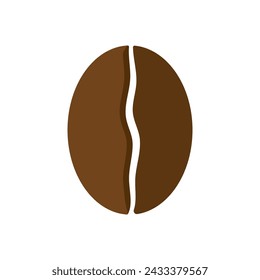 Coffee bean icon vector illustration template