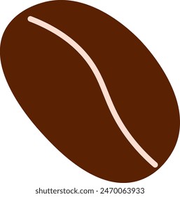 Coffee Bean Icon Vector Illustration