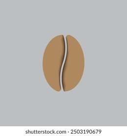 coffee bean icon vector illustration template