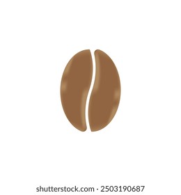 coffee bean icon vector illustration template