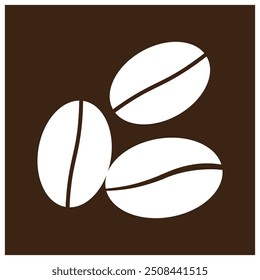 coffee bean icon vector illustration symbol design