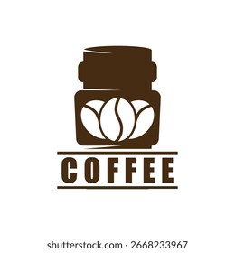 coffee bean icon vector illustration template