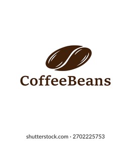 coffee bean icon vector illustration template