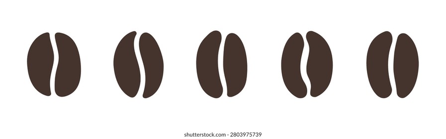 Coffee bean icon vector illustration