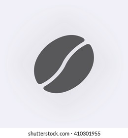 Coffee bean icon . Vector illustration
