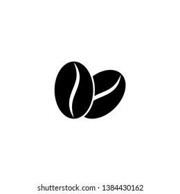 Coffee Bean icon vector. Coffee bean logo illustration. Flat design style on white background.