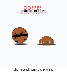 Coffee Bean Icon Vector for Logo