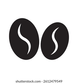 Coffee bean icon vector. Coffee bean sign. Coffee bean symbol.