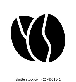 Coffee Bean Icon Vector Symbol Design Illustration