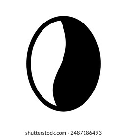 Kaffeebohnen-Symbol Vektorgrafik Symbol Design Illustration