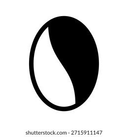 Ilustración de diseño de símbolo de Vector de icono de grano de café