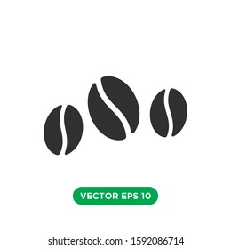 coffee bean icon vector template design concept