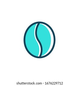 Coffee Bean icon vector in trendy