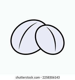 Coffee Bean Icon within Line Art Style. Beverages Ingredient Symbol.