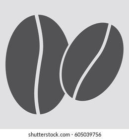 Coffee bean icon,sign,symbol,logo isolated in flat style.Vector illustration.