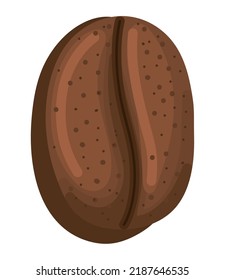 ilustración de grano de café sobre blanco