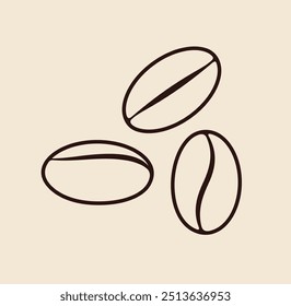 Grano de café. Granos de café aislados sobre fondo blanco