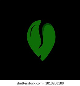 einfaches Design-Logo für die Kaffeebohne