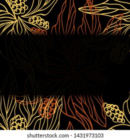 Coffee bean leaves vector illustration eps 10