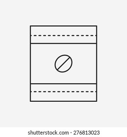 coffee bean line icon