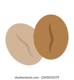Coffee bean line icon. Vector illustration. EPS 10.