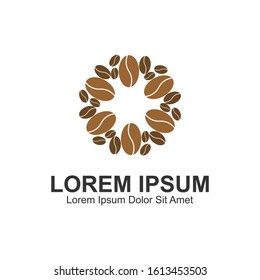 Coffee Bean Logo. Abstract Logo Template. This Logo Can be used for personal and corporate Business