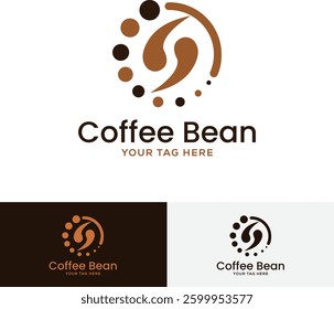 Coffee bean logo design Coffee Shop Logo