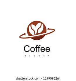 Coffee Bean Logo Design Vector